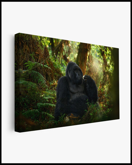 Gorilla in the Jungle Canvas