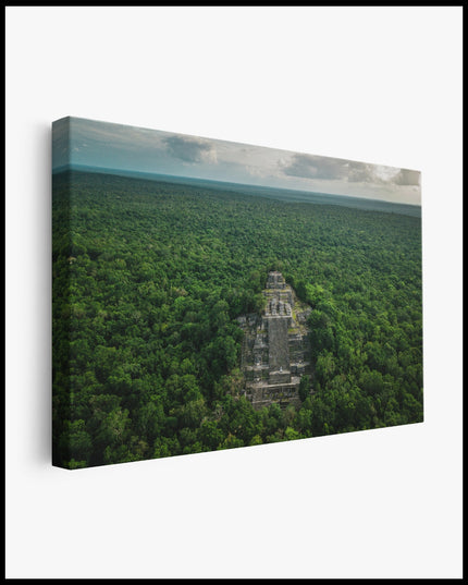 Calakmul Maya Site Canvas