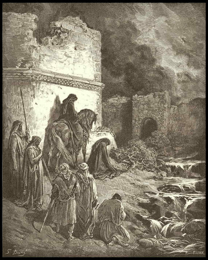 Nehemiah views the ruins of jerusalems walls