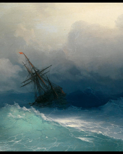 Ship on stormy Seas