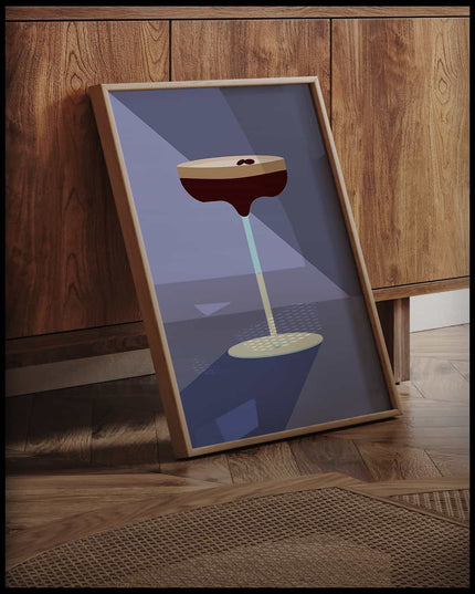 Espresso Martini Illustration Poster