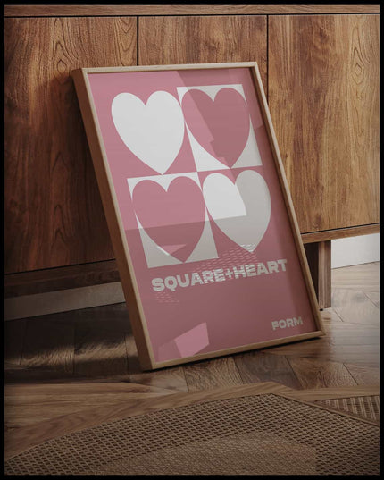 Square Heart Poster