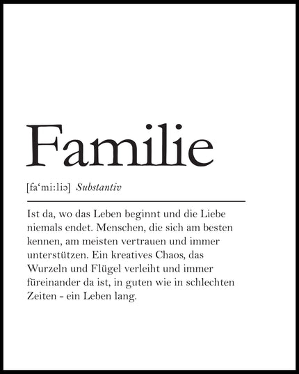 Definition Familie