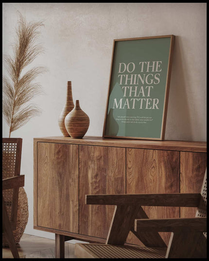 Do The Things That Matter Illustration Poster