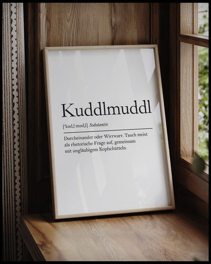 Definition Kuddlmuddl